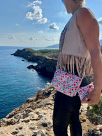 Sac bandoulière motif floral