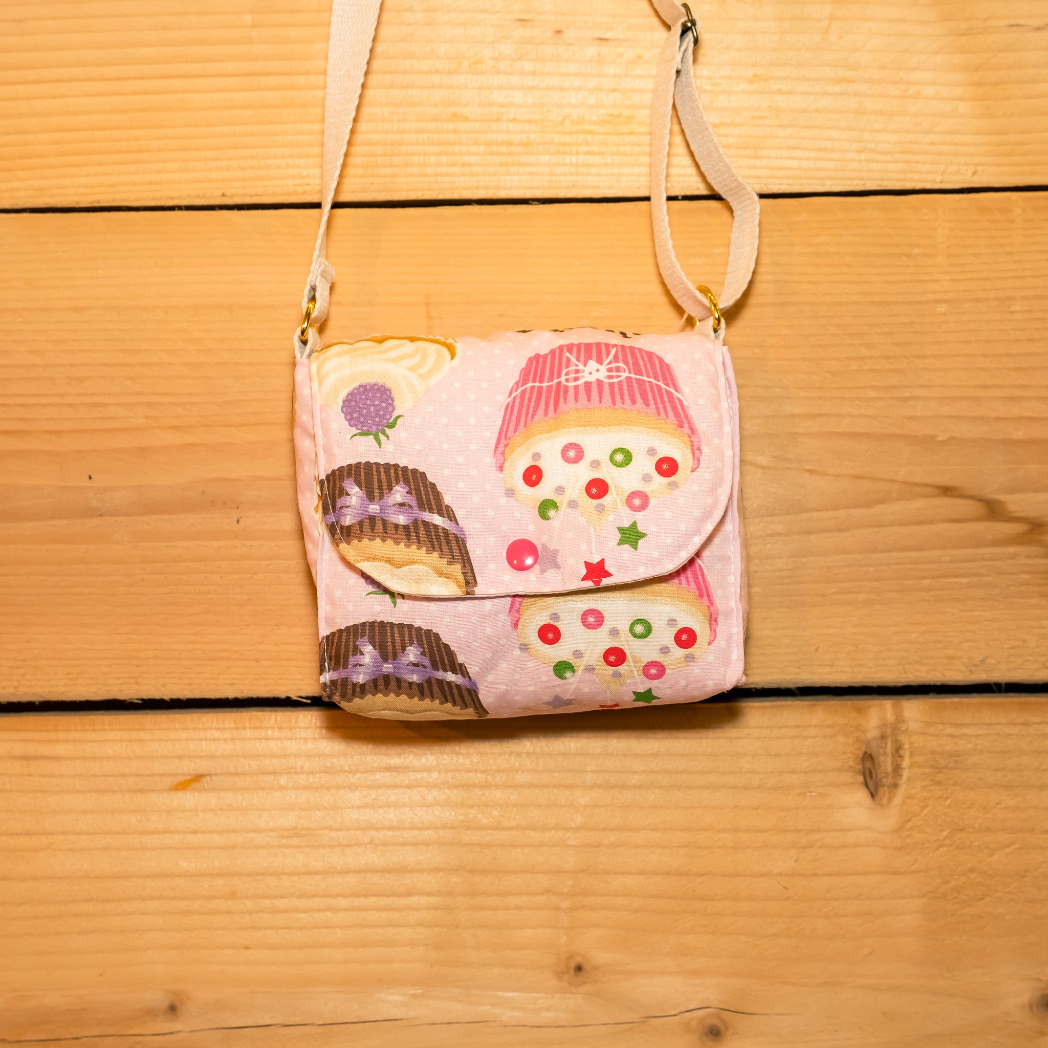 Pochette enfant - bandoulière cupcakes