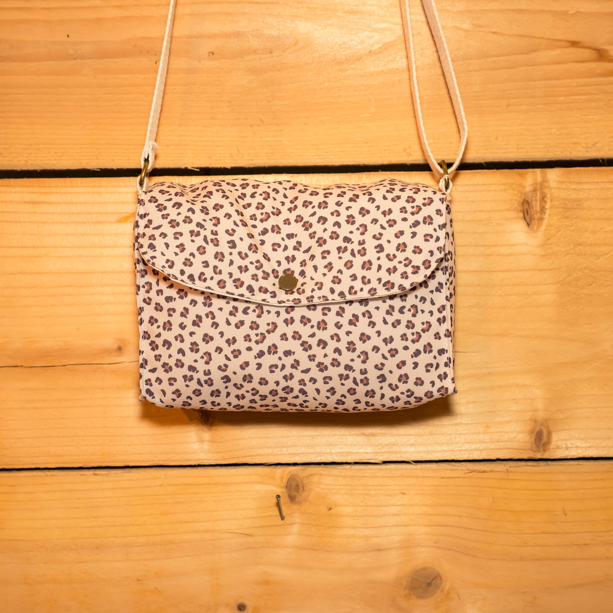 Sac bandoulière en tissu Petit Léopard