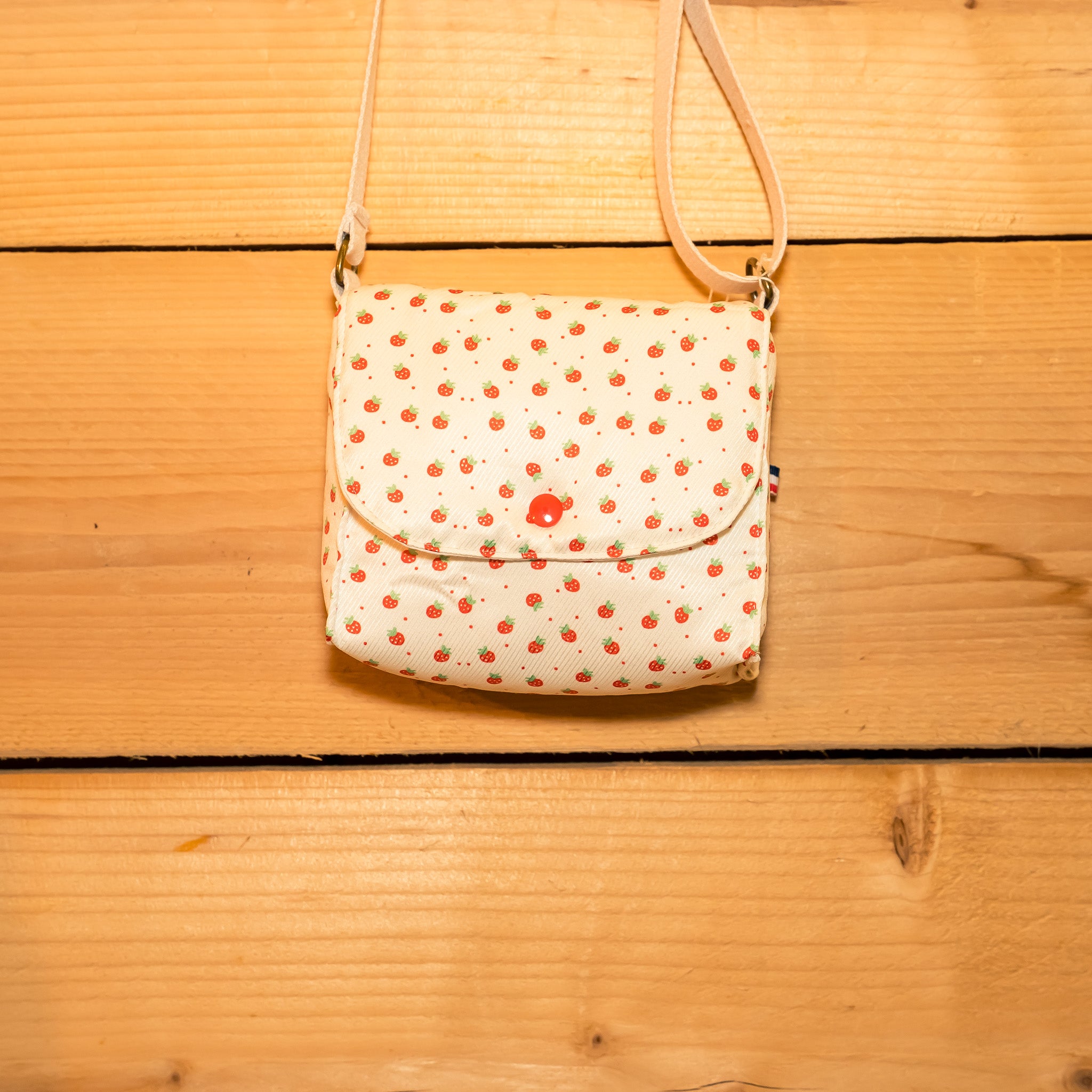 Pochette enfant - bandoulière Petites fraises