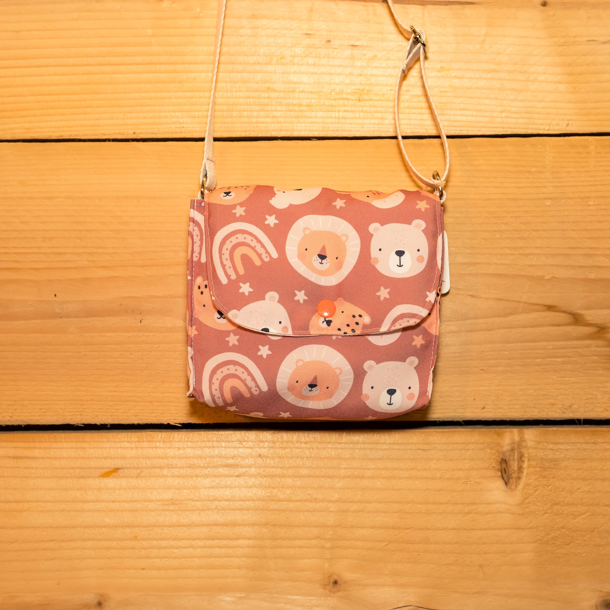 Pochette enfant - bandoulière Oursons marrons