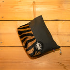 Pochette trapèze - Tissu fourrure zèbre