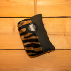 Pochette trapèze - Tissu fourrure zèbre