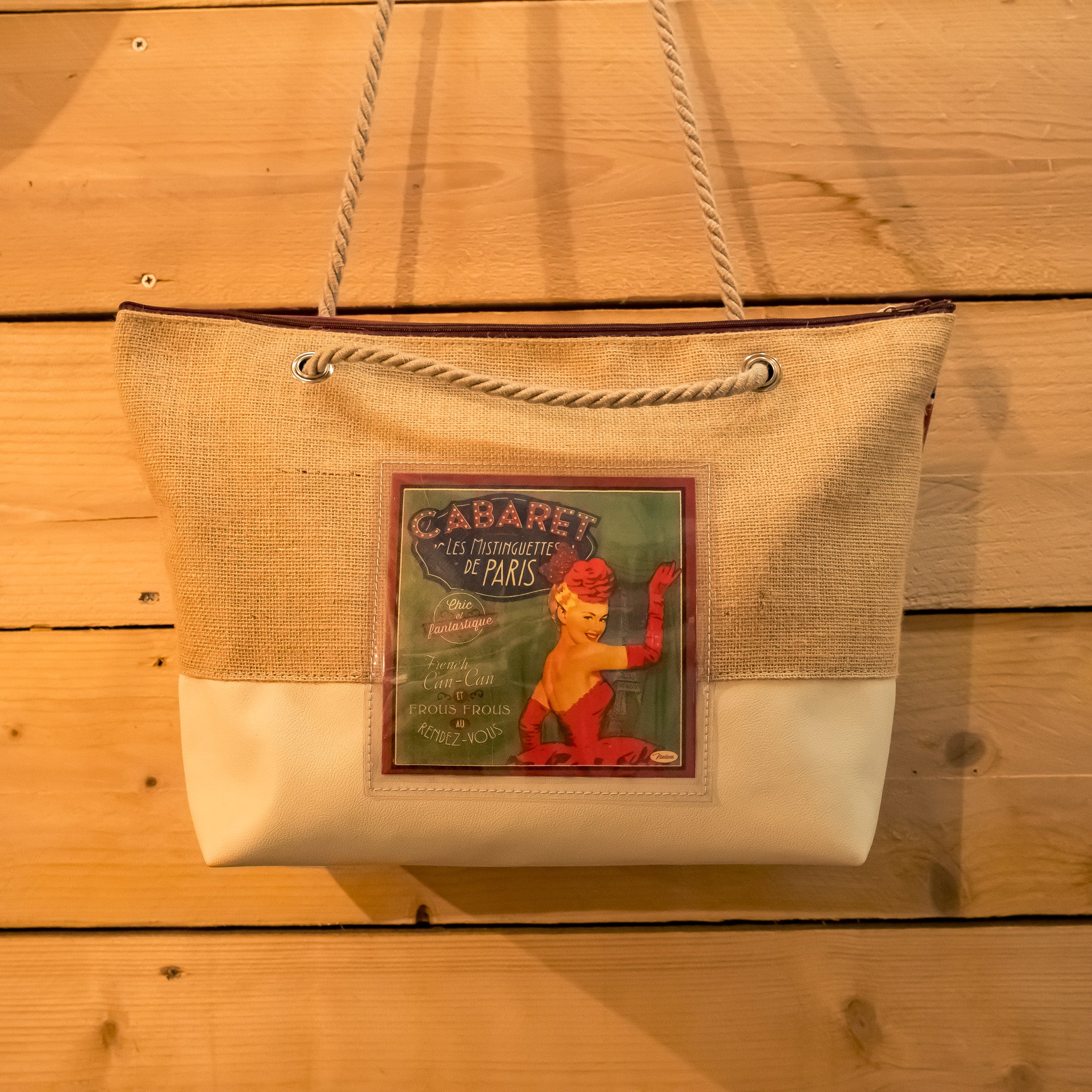 Sac trapézoïdal bandoulière à corde Cabaret