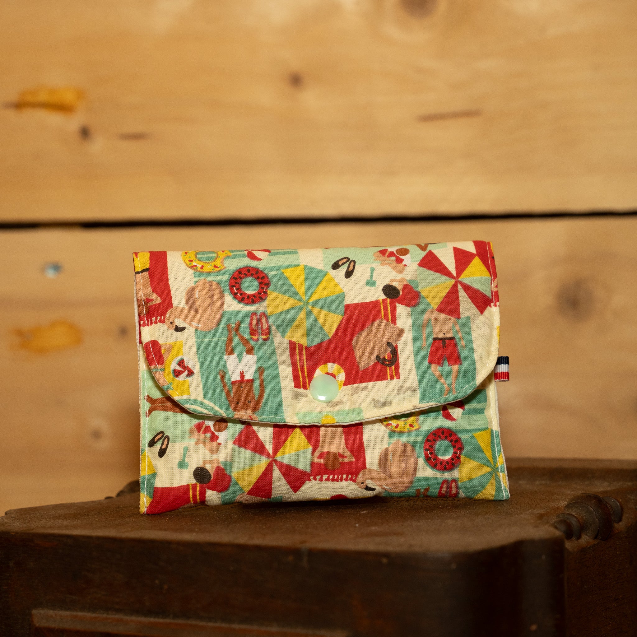 Mini Pochette Tissu Vintage Plage