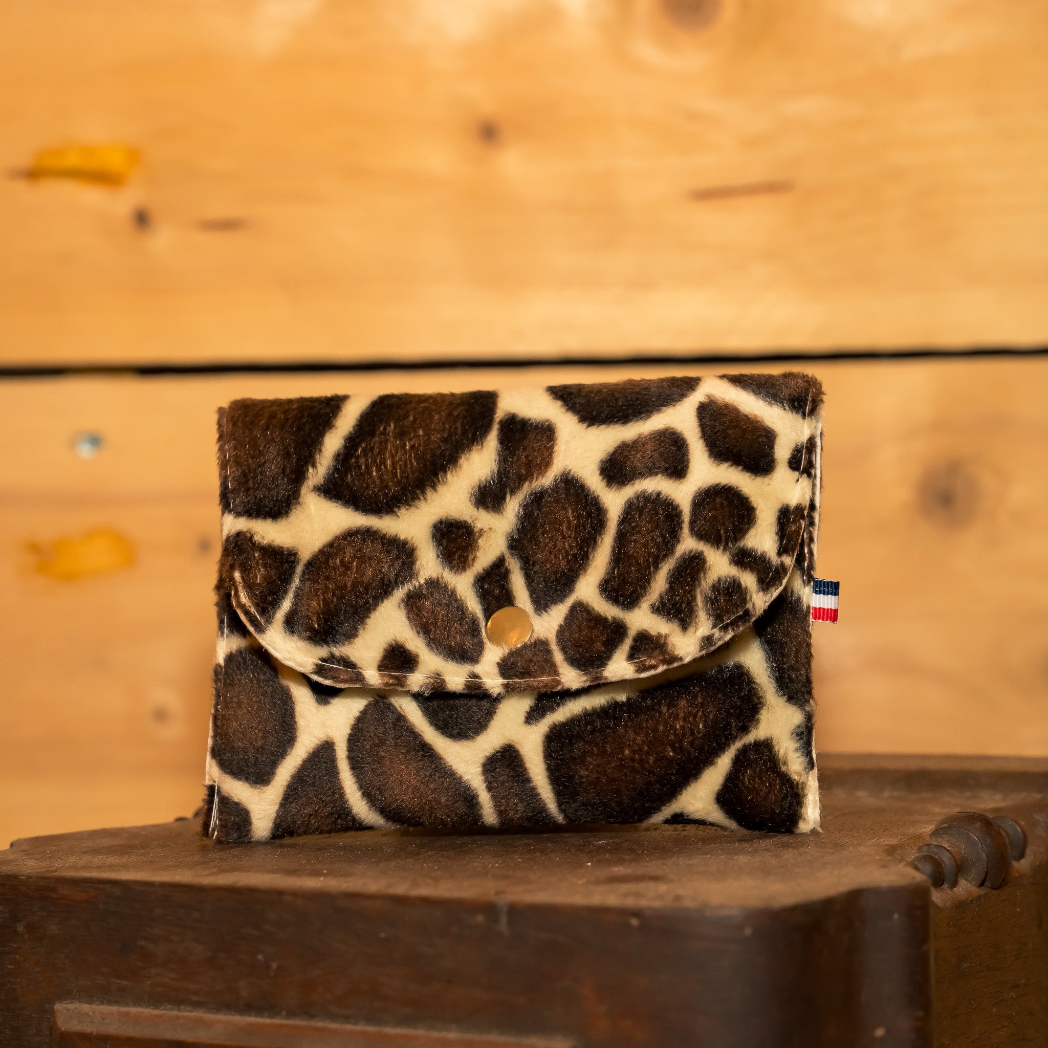 Mini Pochette Tissu Girafe