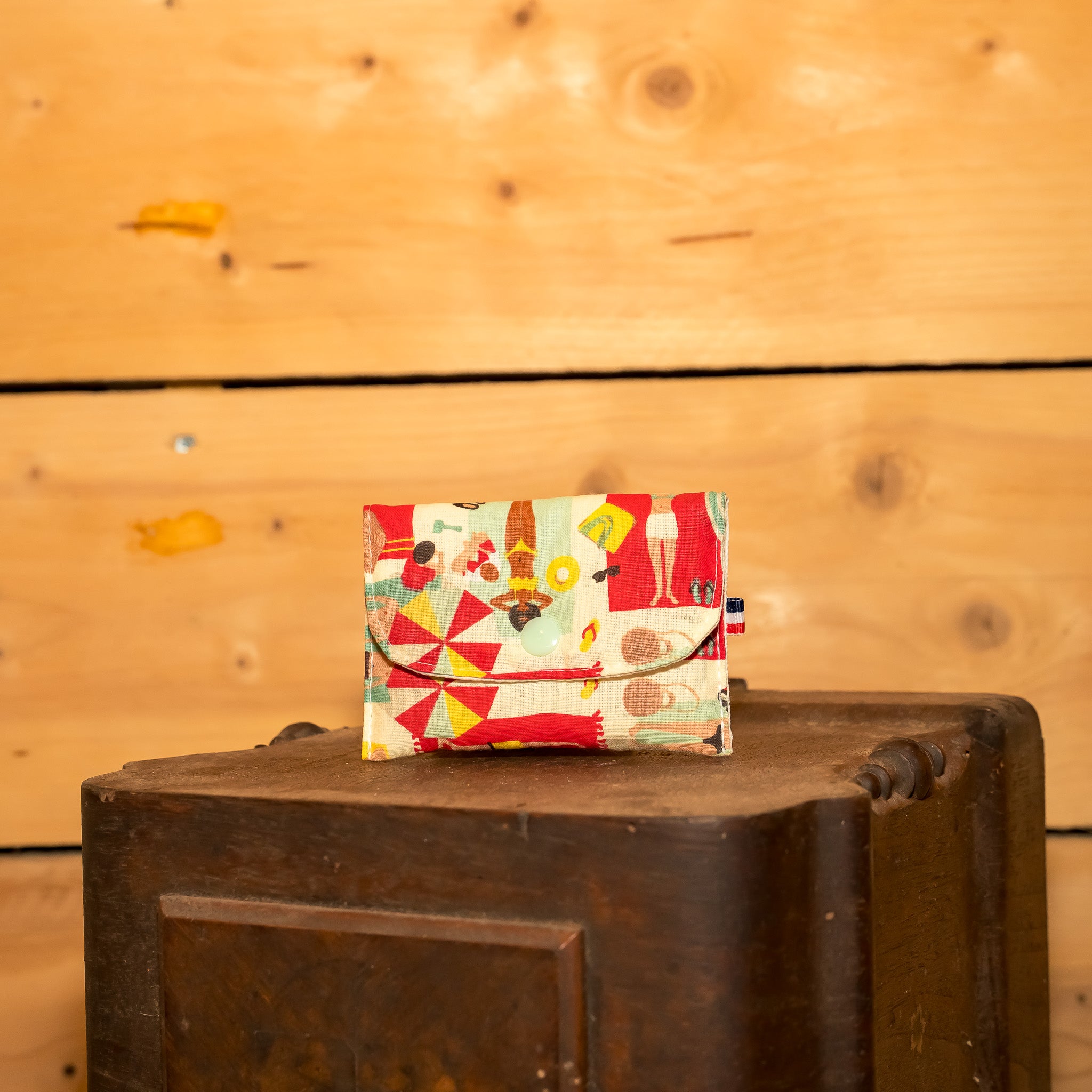 Porte Monnaie Tissu Vintage Plage