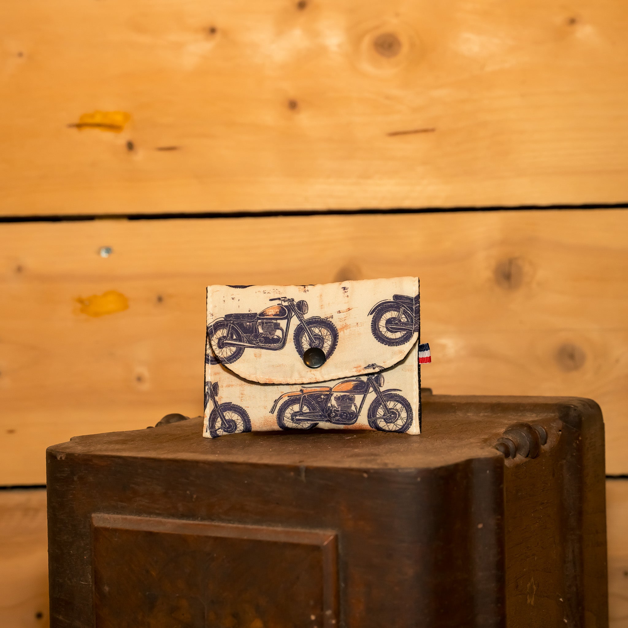 Porte Monnaie Tissu Moto