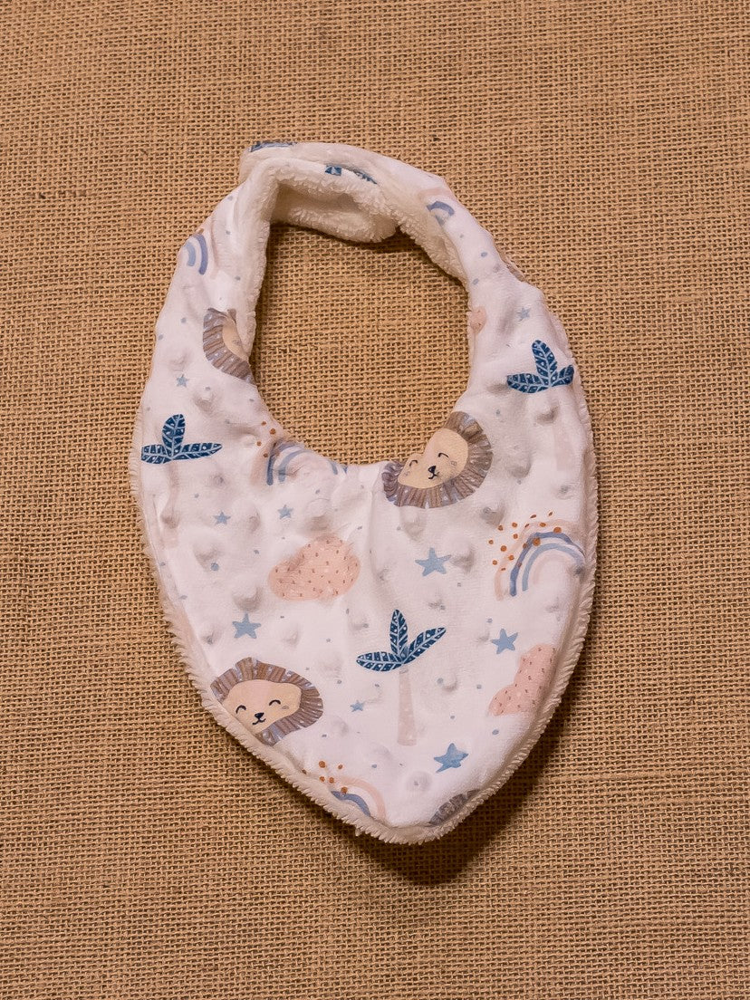 Bavoir Bandana Minky Lion