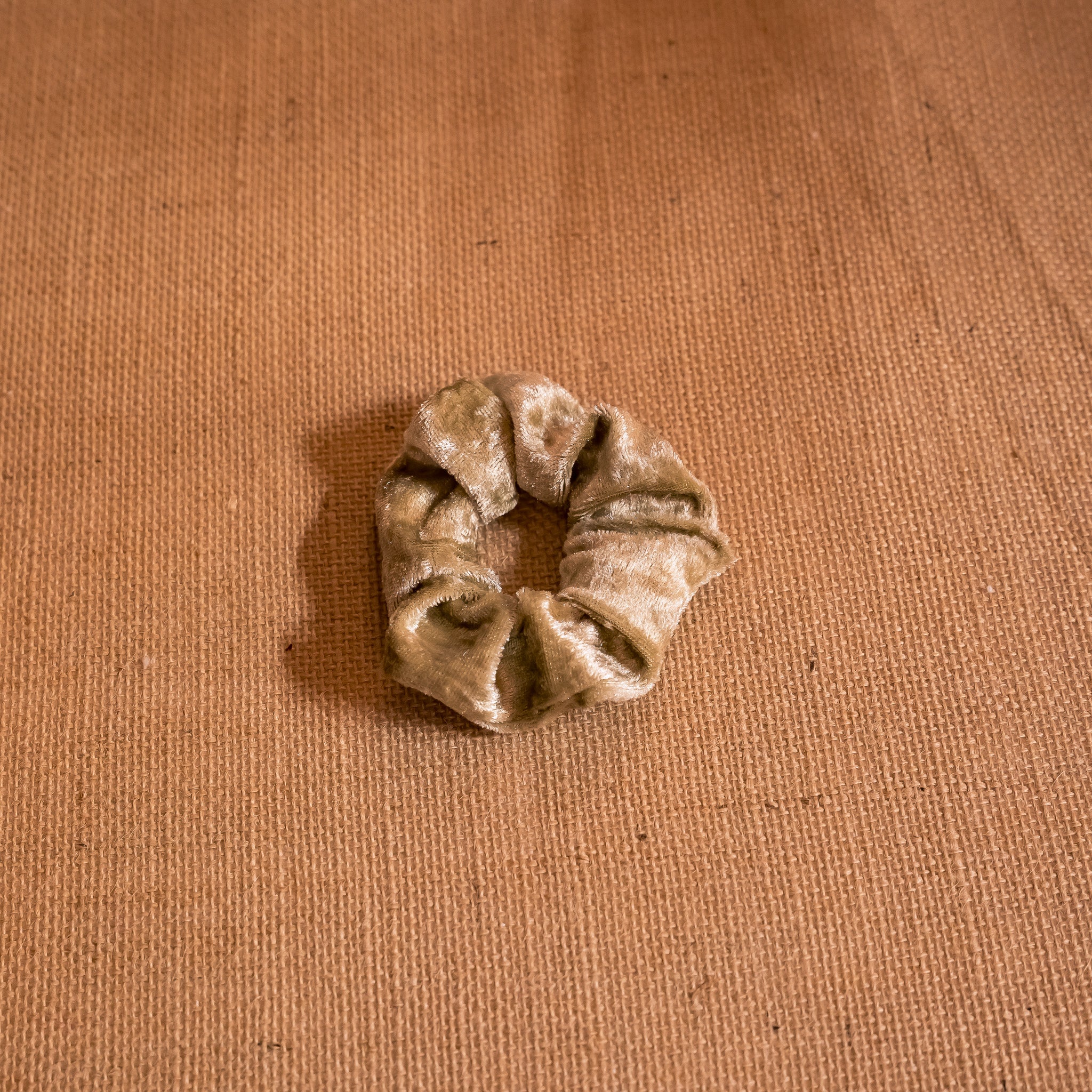 Petit chouchou velours doré