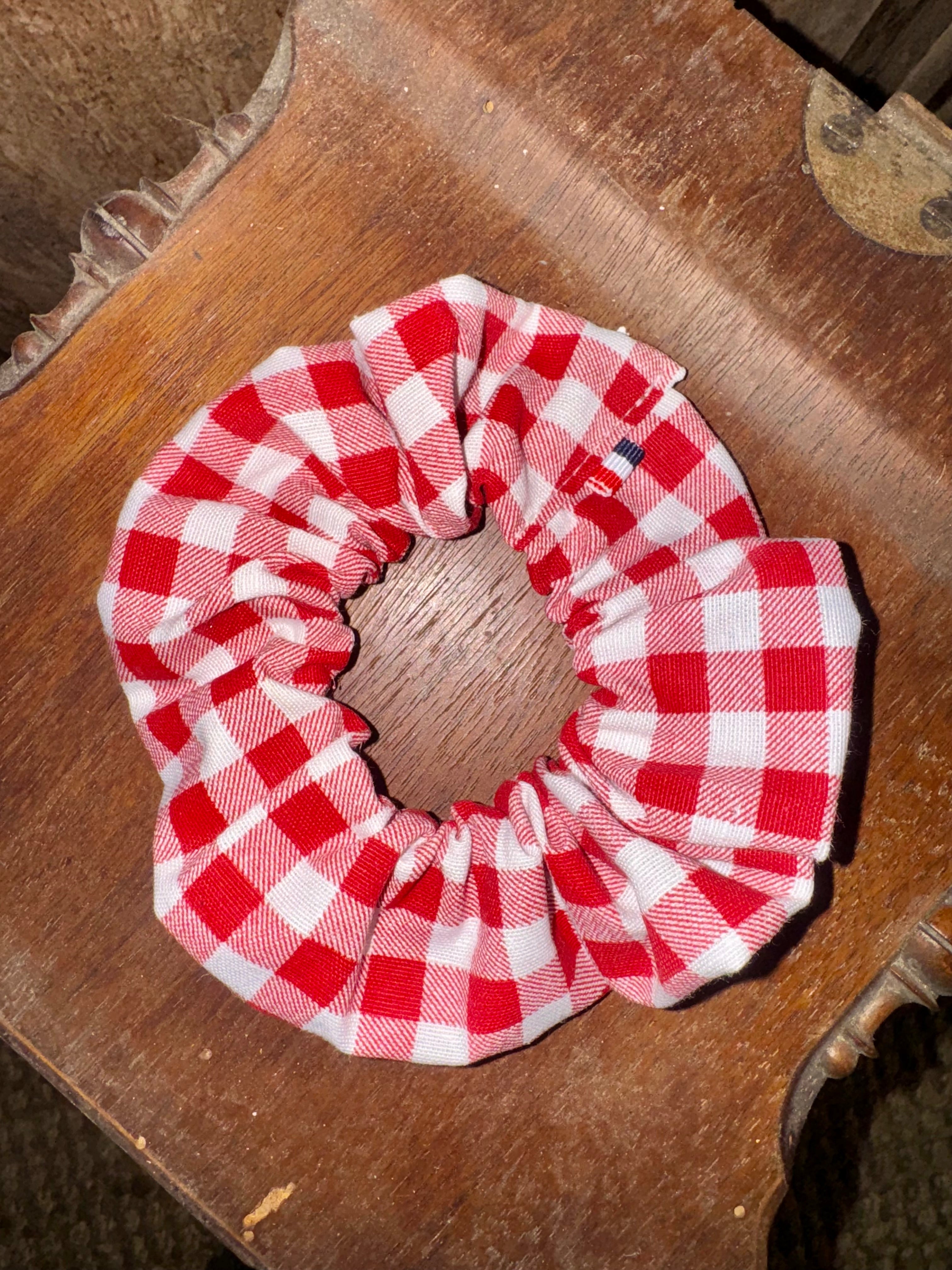 Grand chouchou Vichy Rouge / Blanc