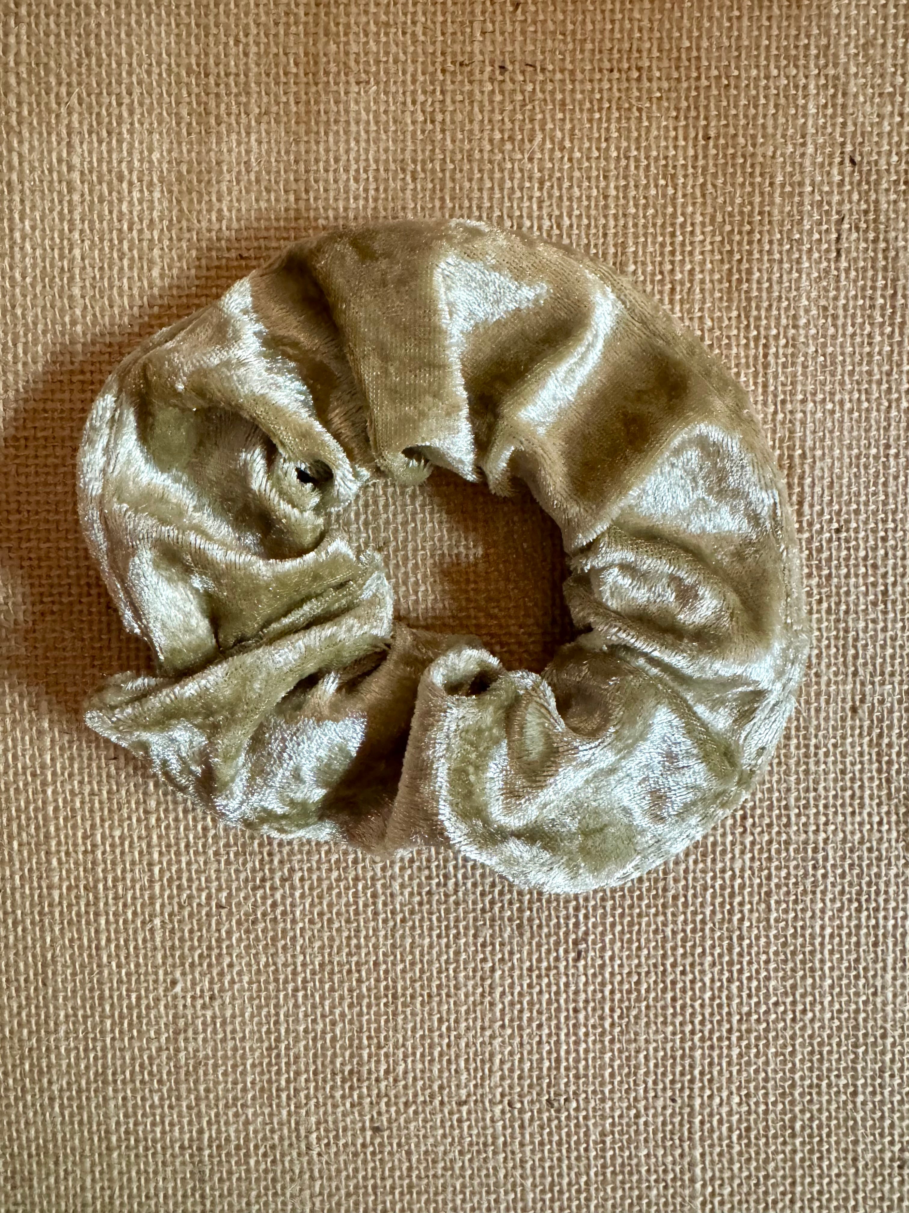 Grand chouchou Velours Doré