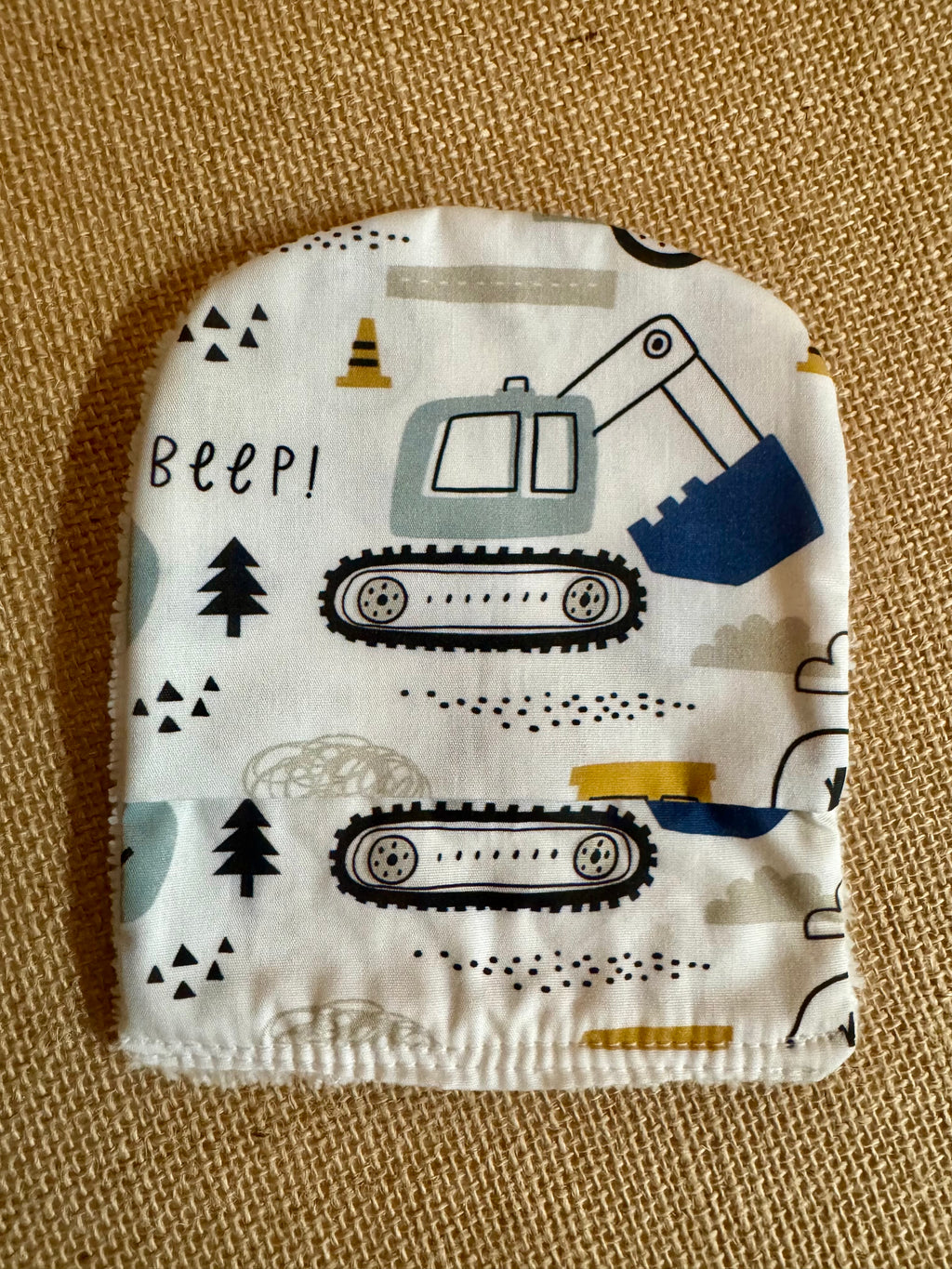 Gant de toilette en éponge bambou Tracteur