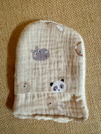 Gant de toilette en éponge bambou Panda / Renard