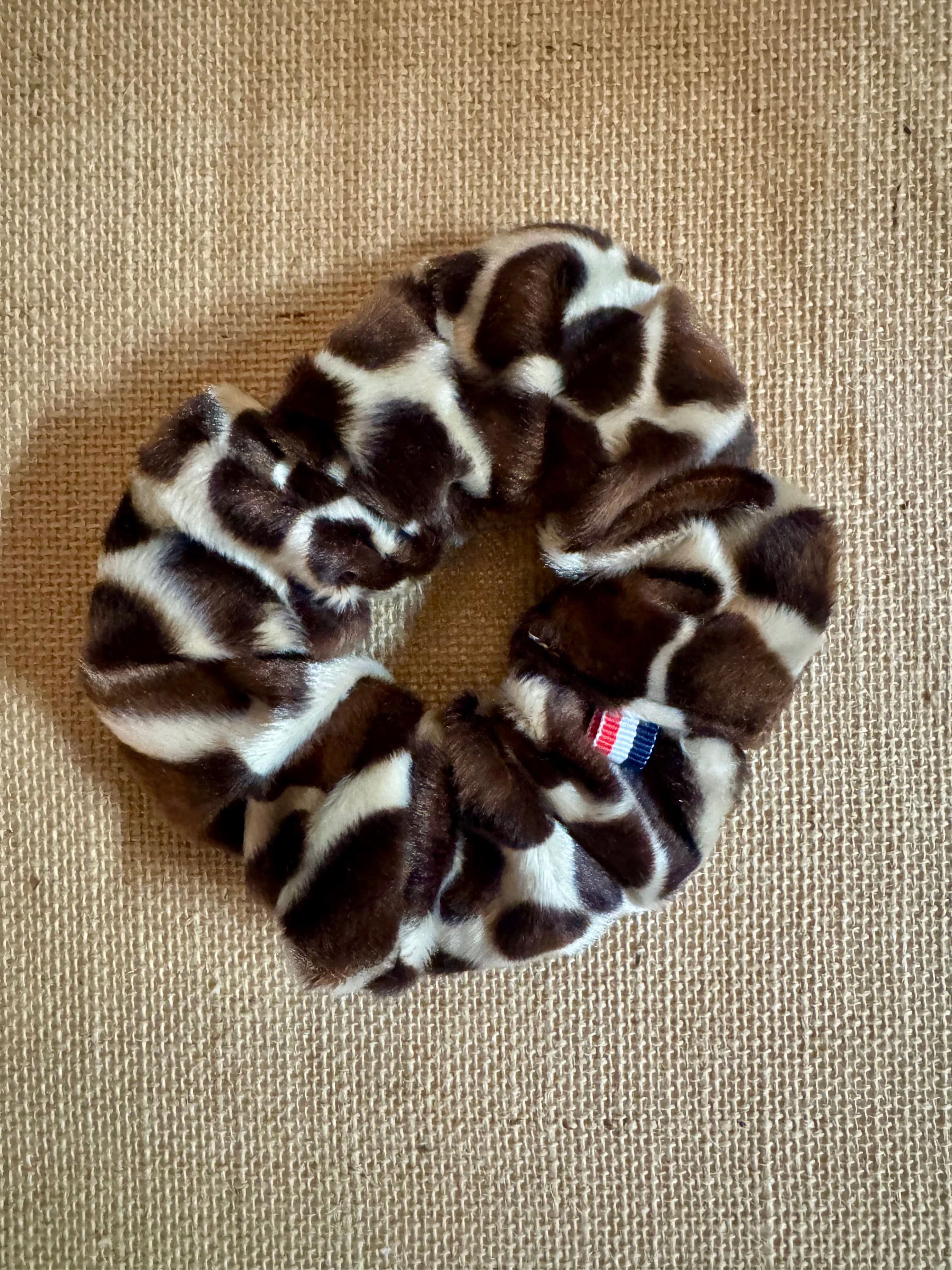 Grand chouchou Velours Girafe