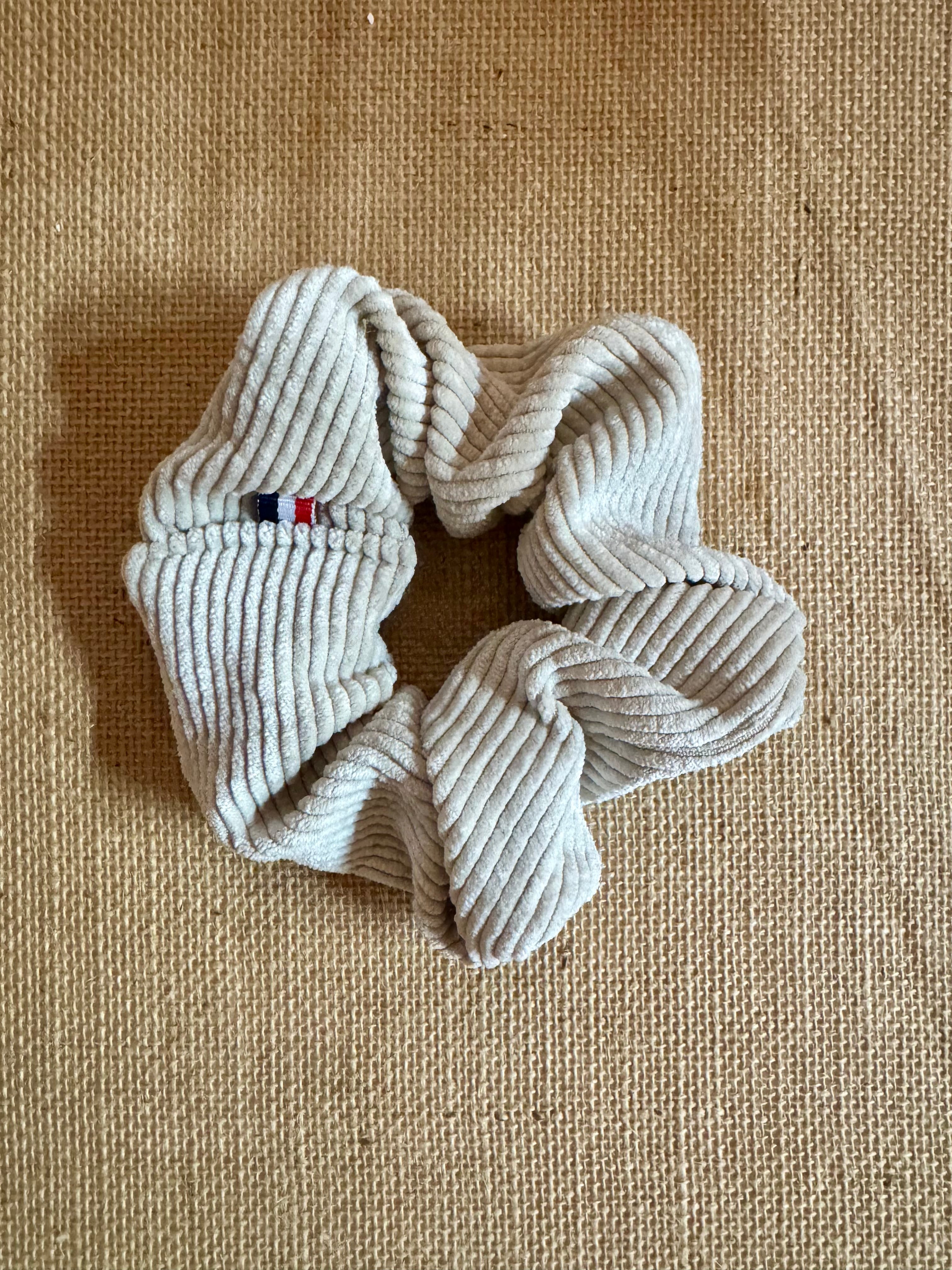 Grand chouchou Velours Beige