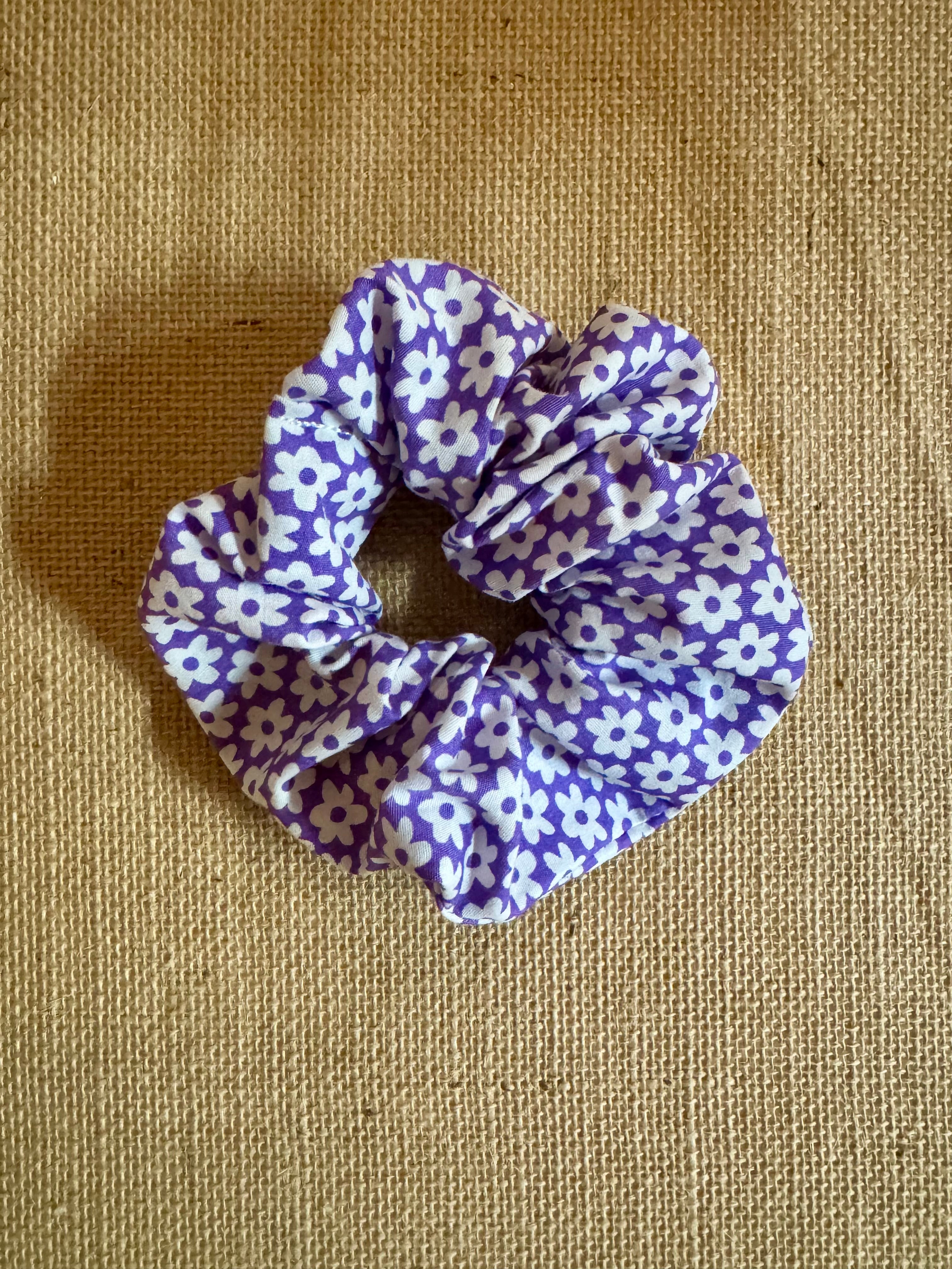 Grand chouchou Vintage Violet Fleurs