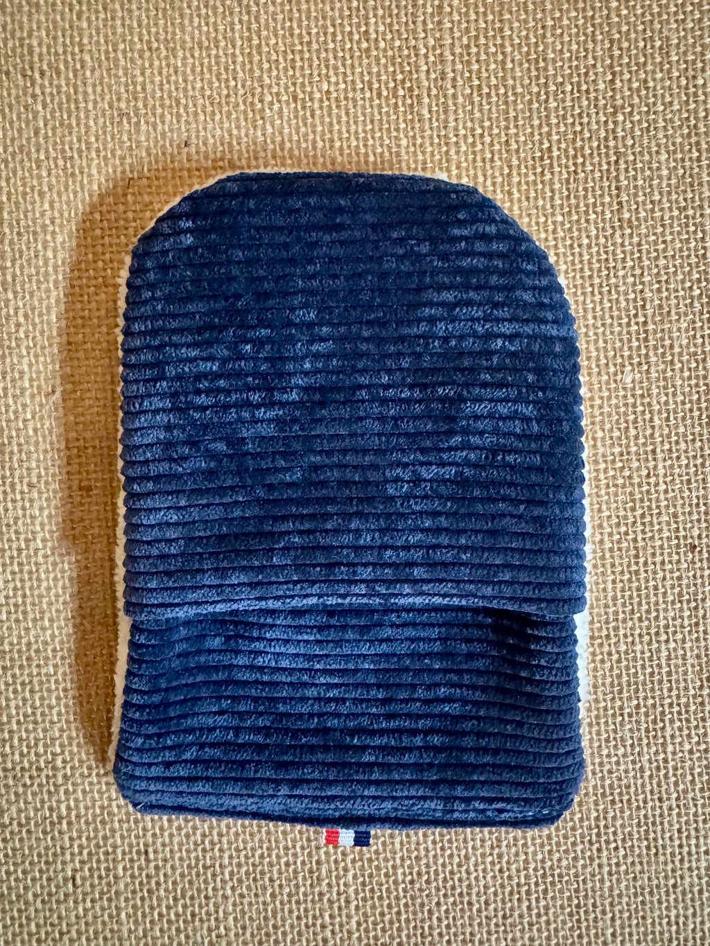 Gant de toilette en éponge bambou Velours Bleu Marine