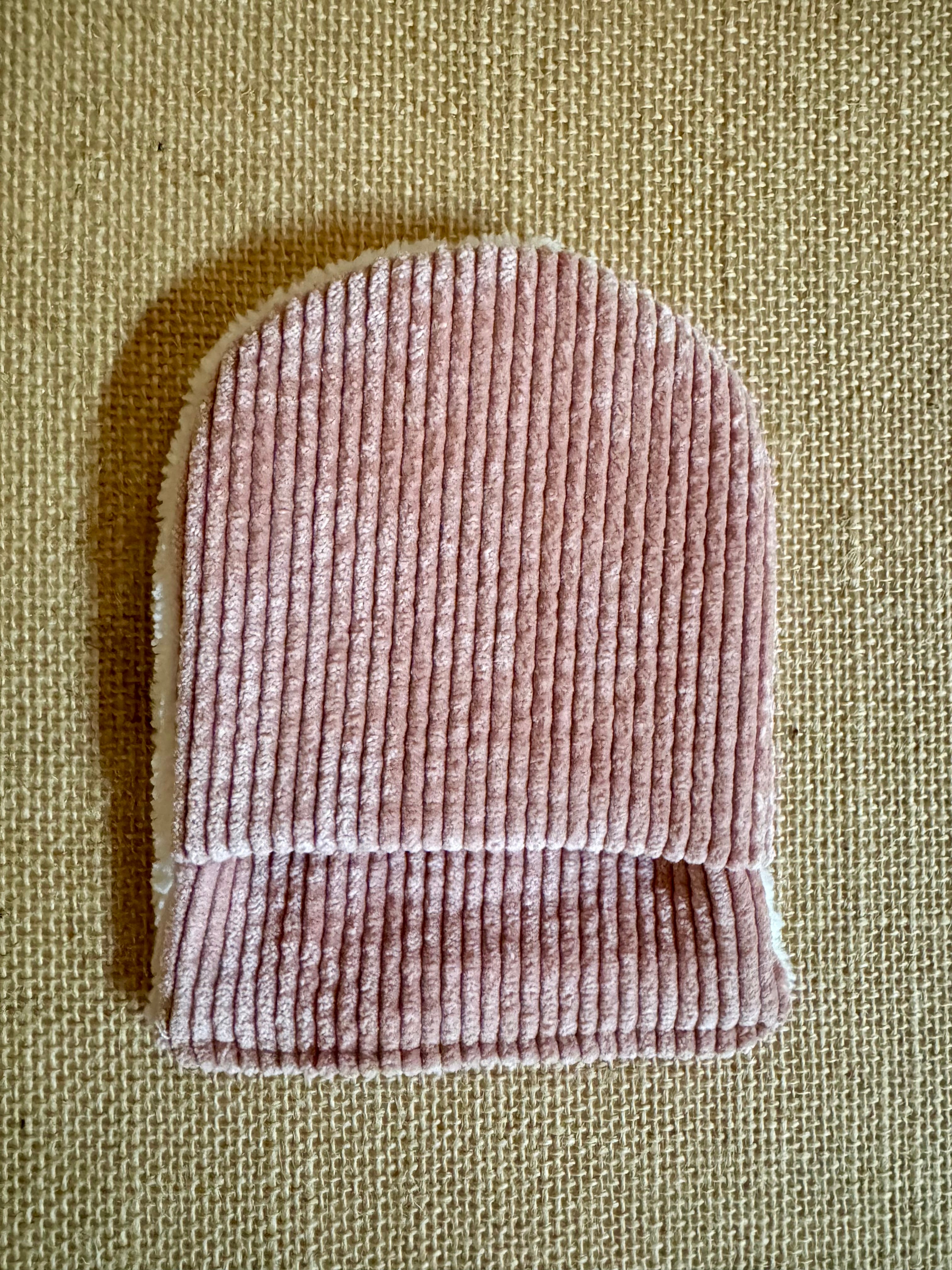 Gant de toilette en éponge bambou Velours Rose