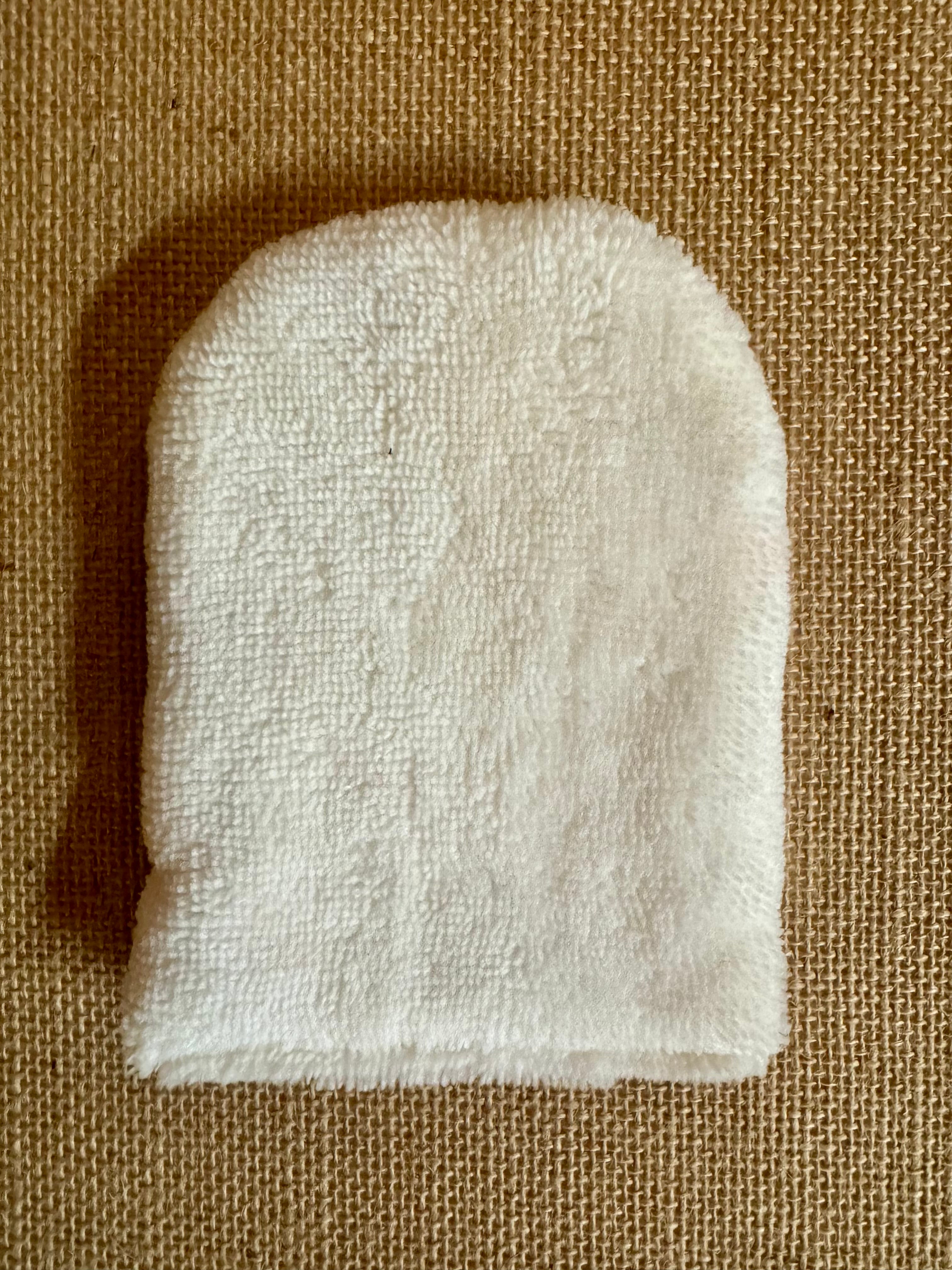 Gant de toilette en éponge bambou Floral Turquoise / Fuschia