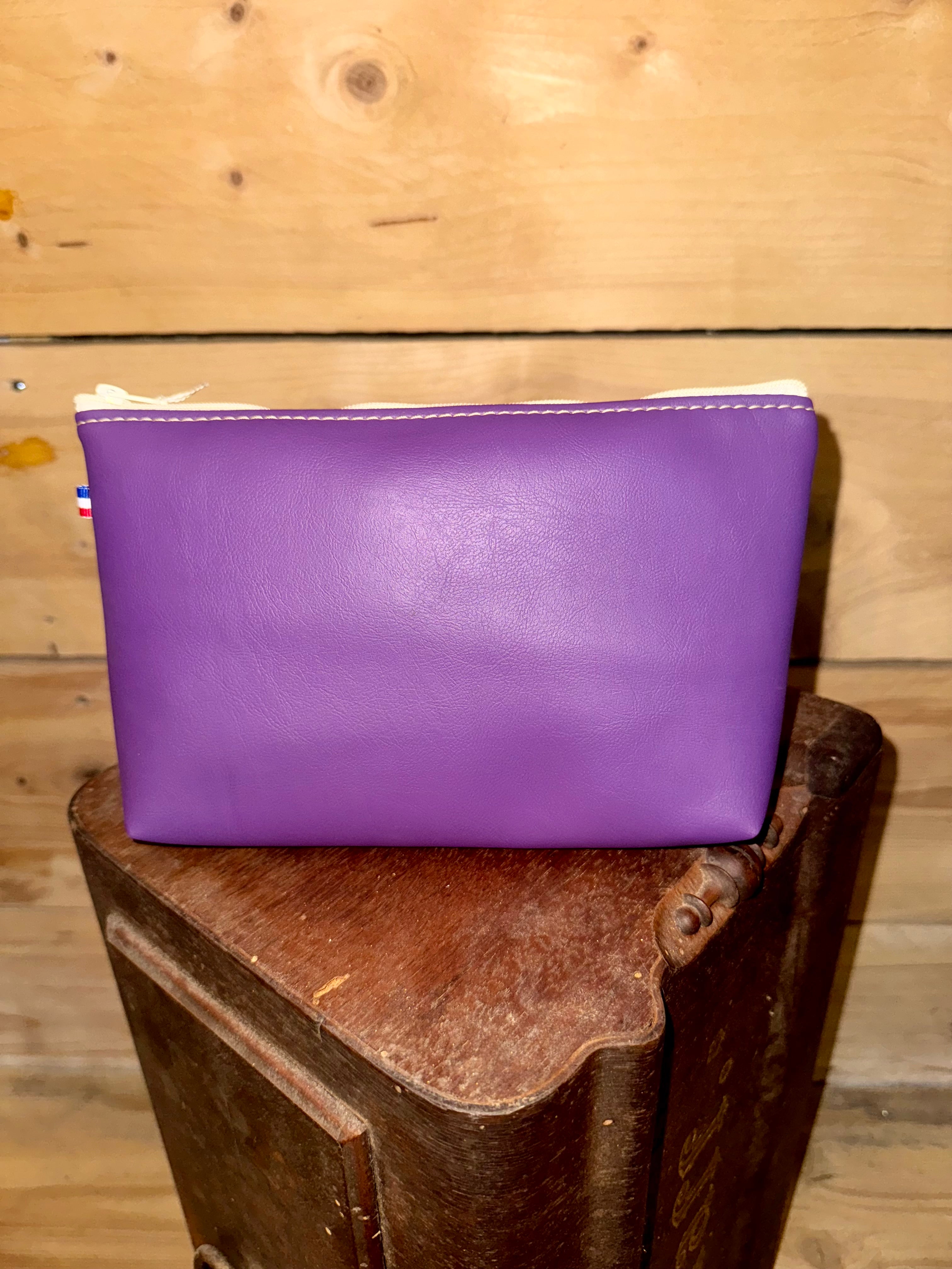 Trousse de toilette trapèze Femme - Tissu floral vintage