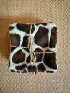 Cotons réutilisables en éponge bambou x4 Girafe