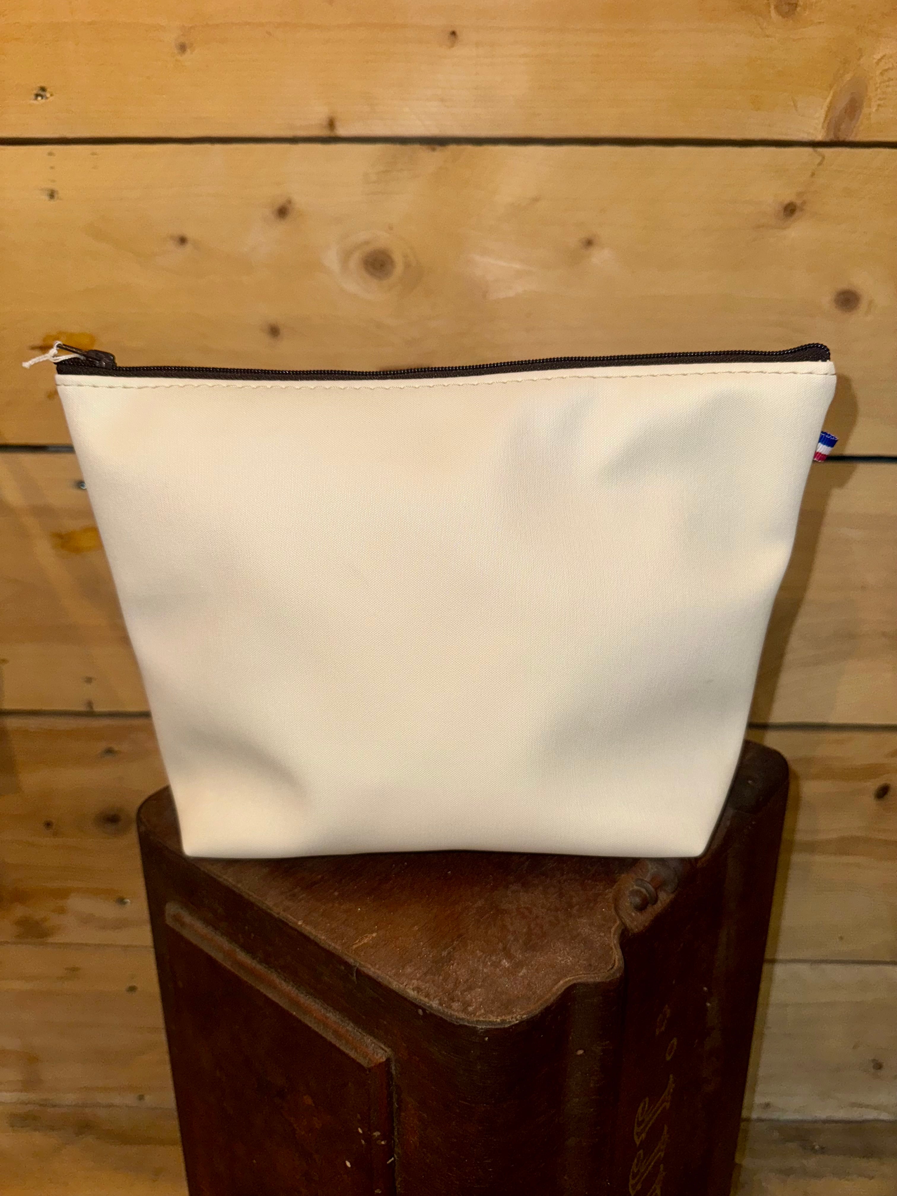 Trousse de toilette trapèze Femme - Motif Autruche